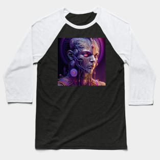 Cyborg Monk Baseball T-Shirt